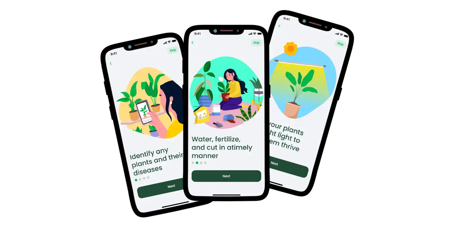 A part of the AI Plant Finder app features.